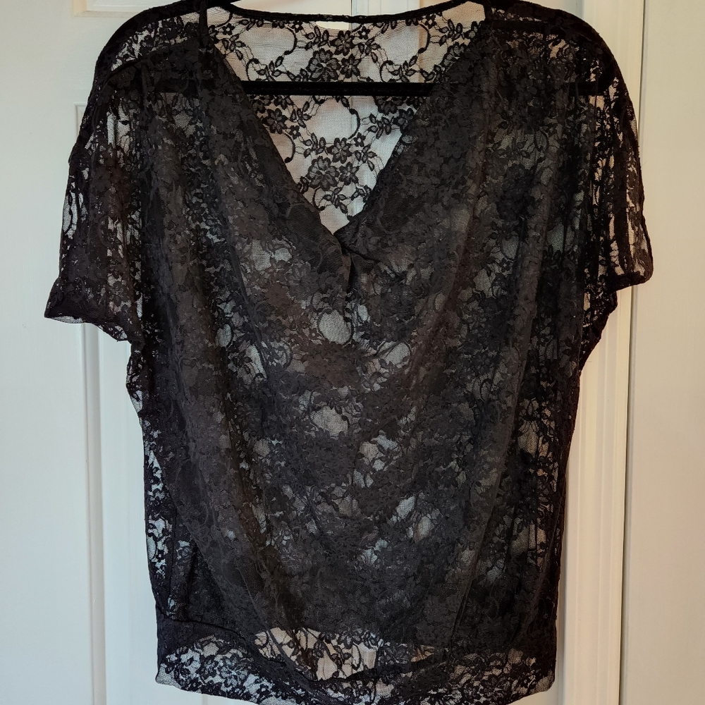 Express Sheer Lace Top